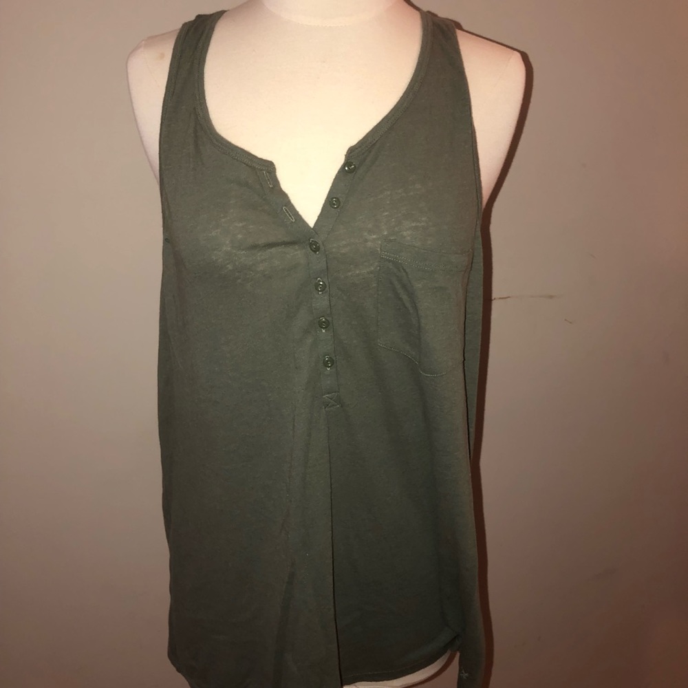 American Eagle Army Green Tank Top